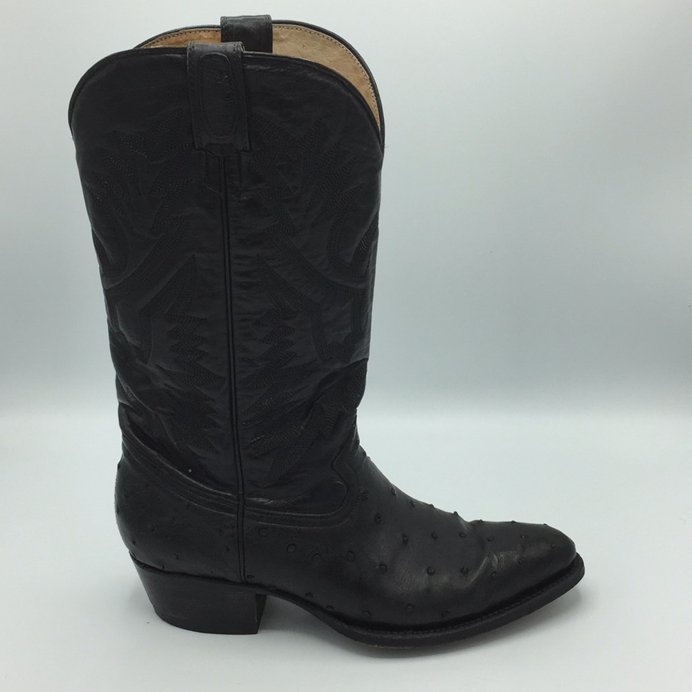 Ladies Full Ostrich Quill  W/ Hand Stitched Upper